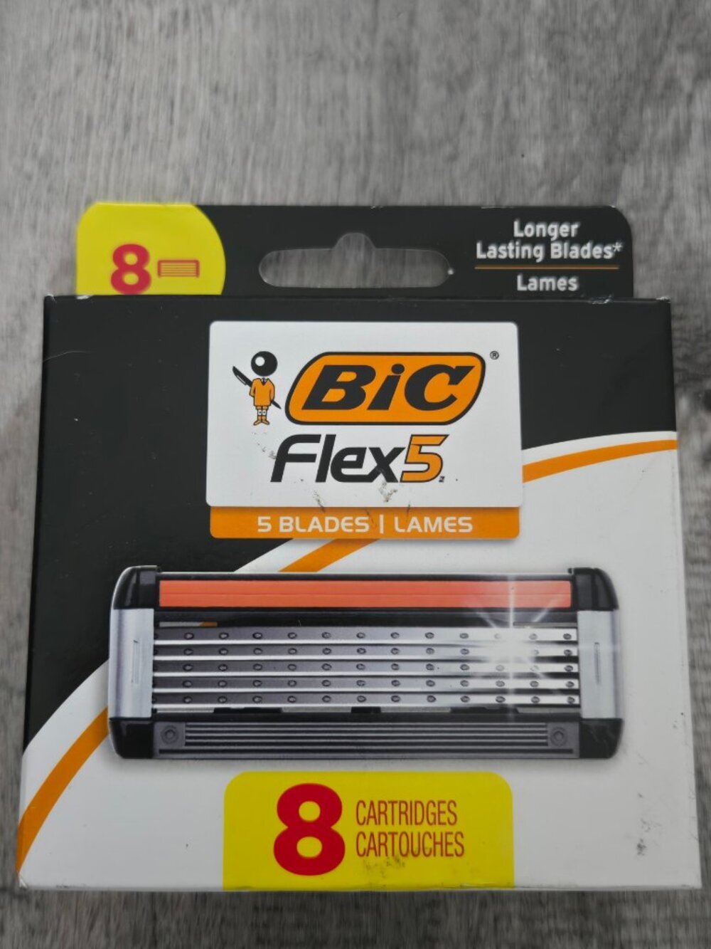 NIP | BIC Flex 5 Refillable Razor Replacement Cartridges 8 Count - Picture 2 of 2